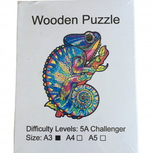 Bardzo trudne puzzle Kameleon