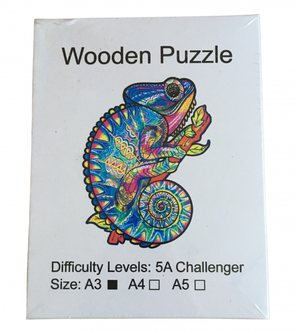 Bardzo trudne puzzle Kameleon